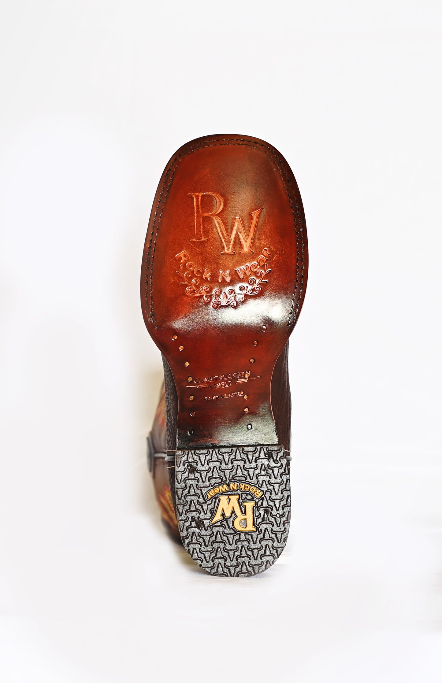 Brown Square Toe Boots