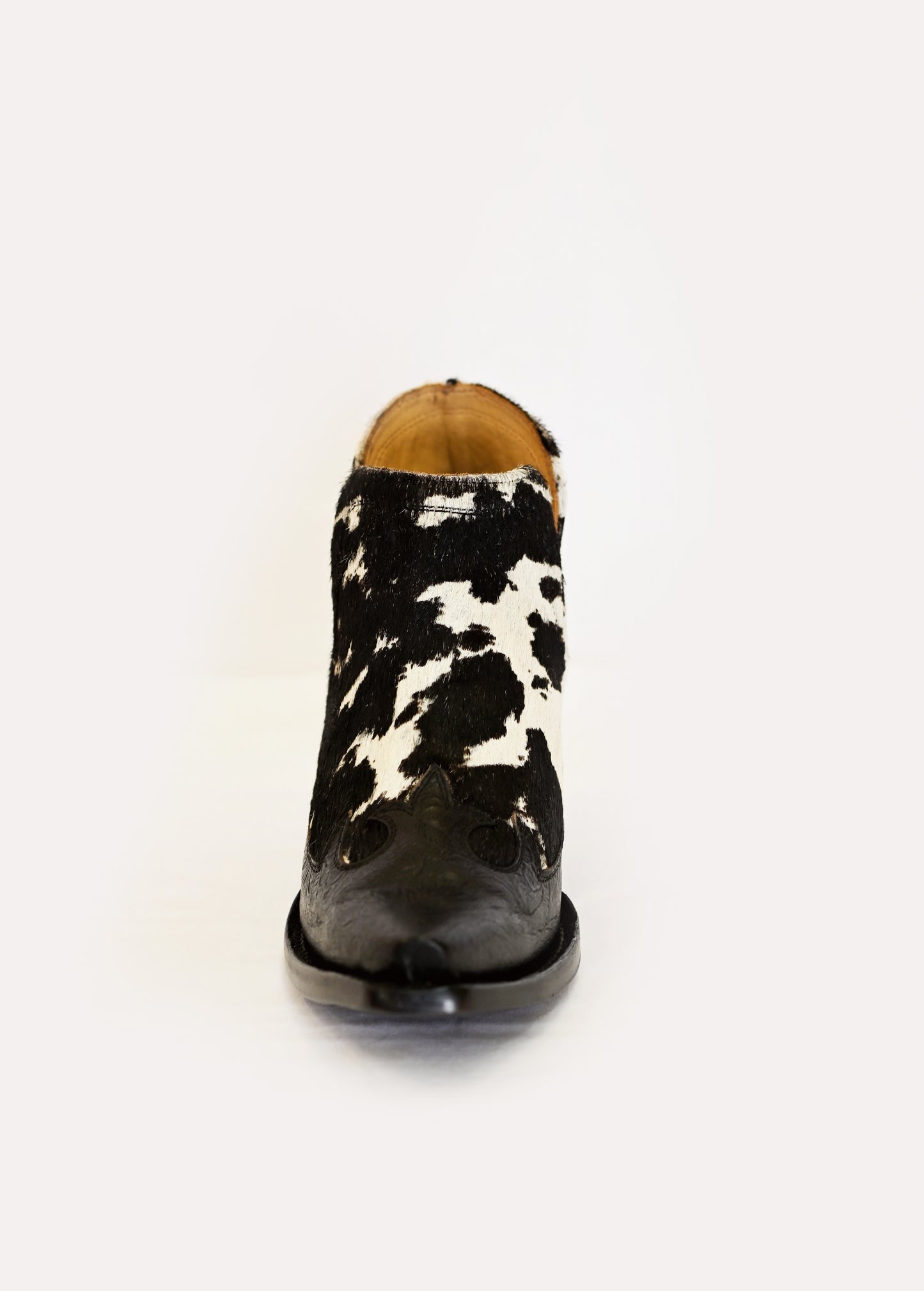 Black and White Hide Bootie