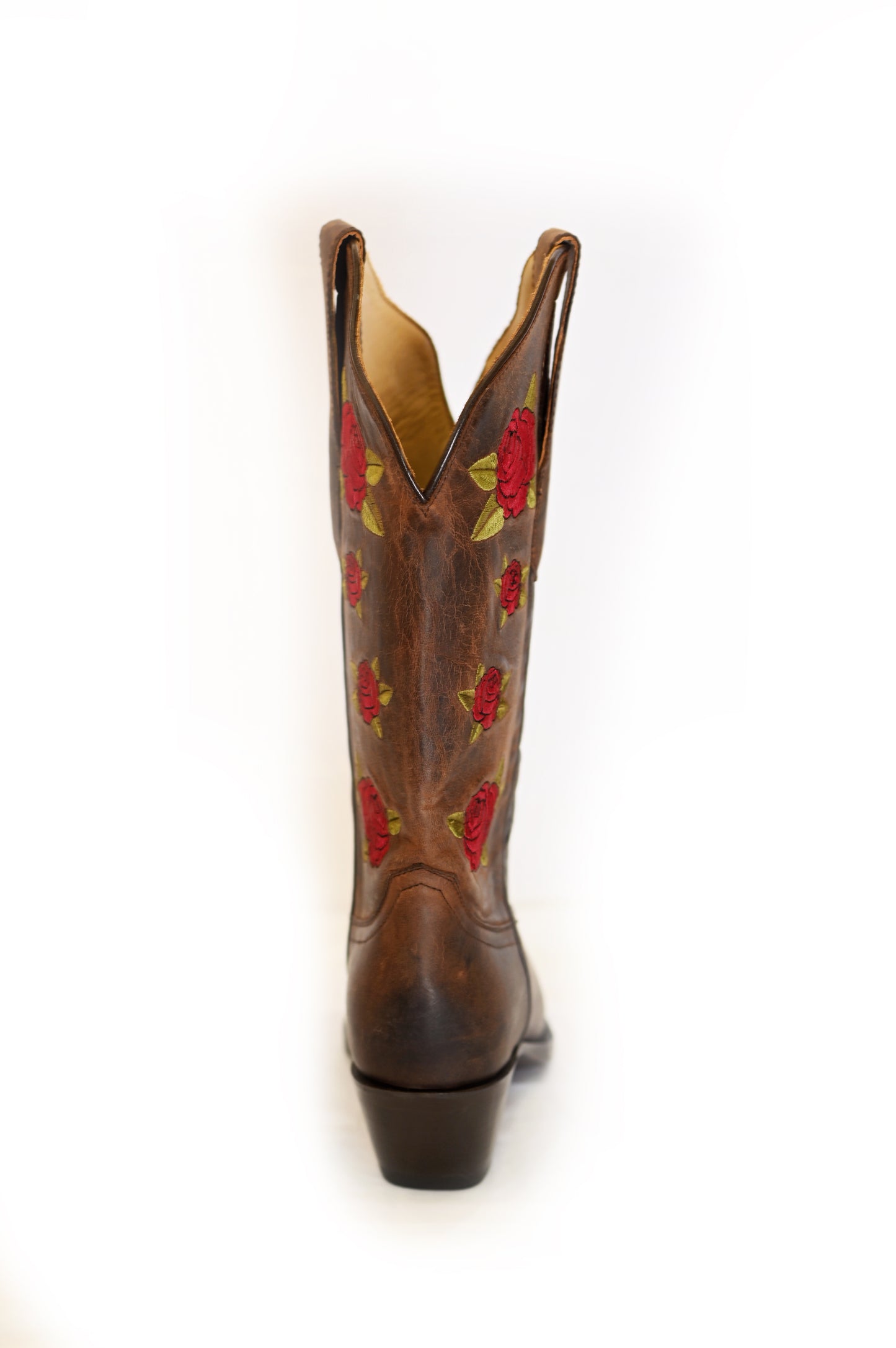 Brown Rose Boots